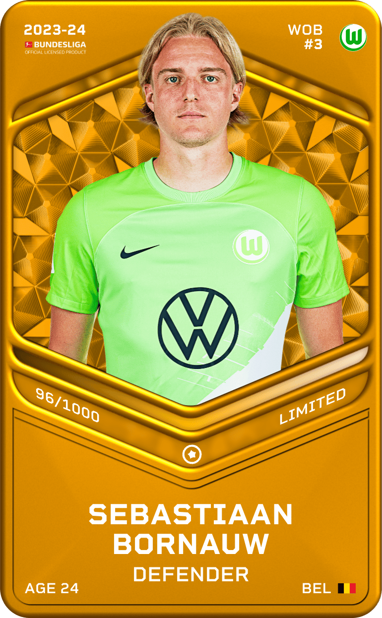 Sebastiaan Bornauw 2023-24 • Limited 96/1000