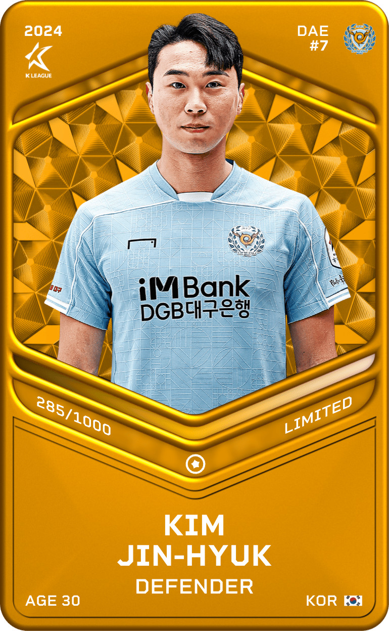 Kim Jin-Hyuk 2024-25 • Limited 285/1000