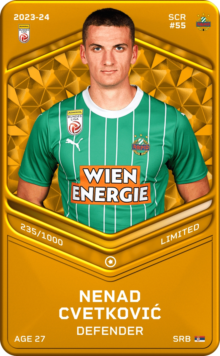 Nenad Cvetković 2023-24 • Limited 235/1000