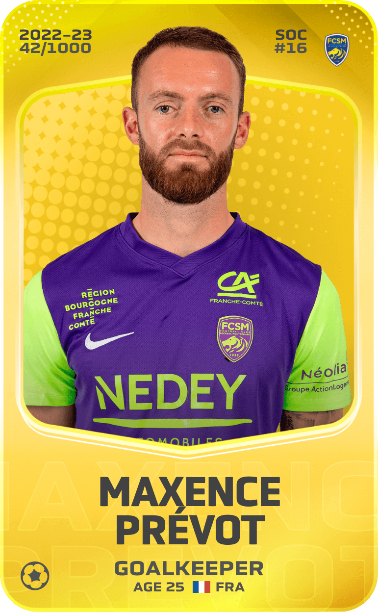 Maxence Prévot 2022-23 • Limited 42/1000
