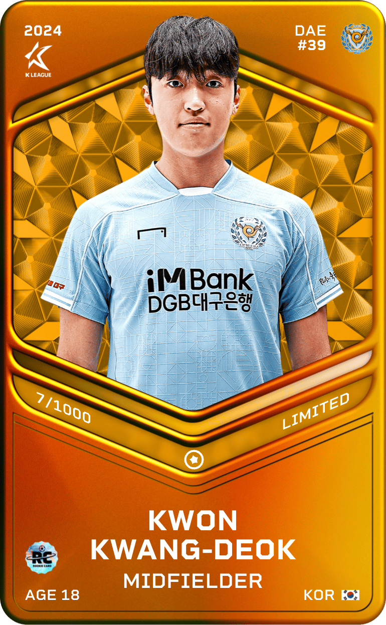 Kwon Kwang-Deok 2024-25 • Limited 7/1000