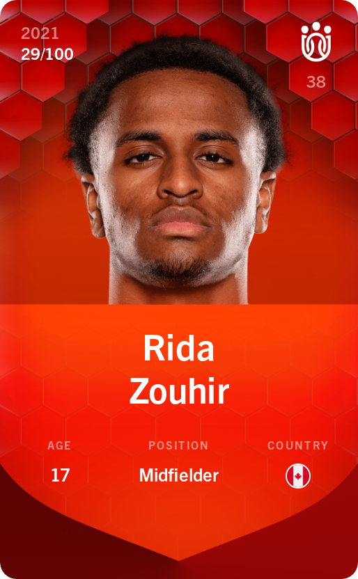 Sorare - Sorare Official - Rida Zouhir 2021-22 • Rare 29/100 - NFT # 103950894897020934812584159808897991435752575814604833781162782152148803990659