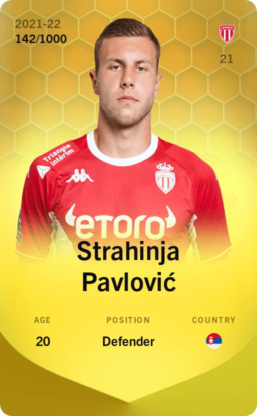 Strahinja Pavlović 2021-22 • Limited 142/1000
