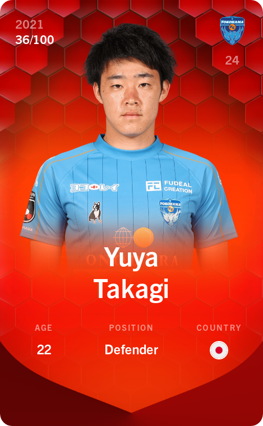 Sorare - Sorare Official - Yuya Takagi 2021-22 • Rare 36/100 - NFT # 33206140807952002858096362142042731361324721178399393702447916756249565255925