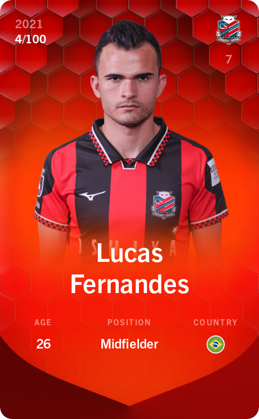 Sorare - Sorare Official - Lucas Fernandes 2021-22 • Rare 4/100 - NFT # 81476744099387745963565833608112017180824631559341062468054050895234486252974