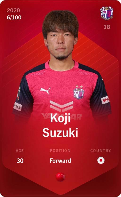 Sorare - Sorare Official - Koji Suzuki 2020-21 • Rare 6/100 - NFT # 9833913351191976383153324873344127129927828865263660092122349823642659310563