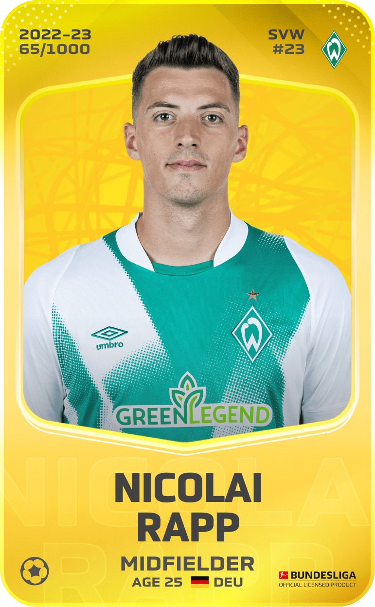 Nicolai Rapp 2022-23 • Limited 65/1000
