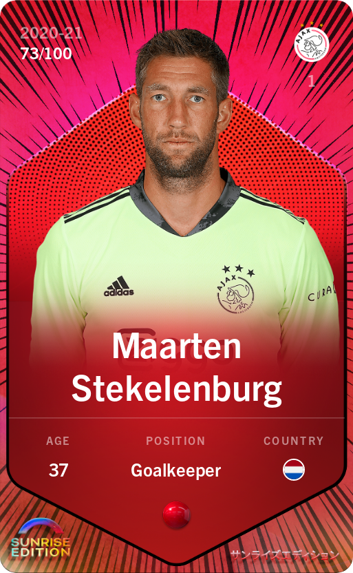 Sorare - Sorare Official - Maarten Stekelenburg 2020-21 • Rare 73/100 - NFT # 87133858439109088909248848085526541574250779448573221277119100246876089597497
