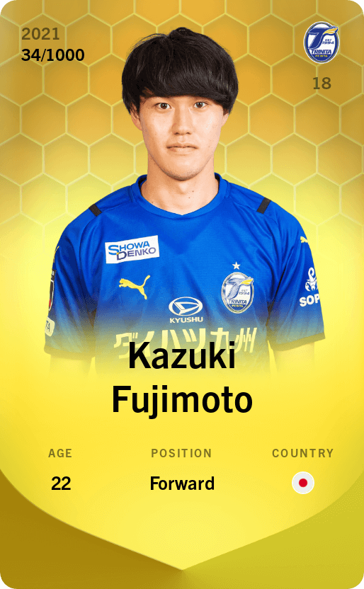 Kazuki Fujimoto 2021-22 • Limited 34/1000