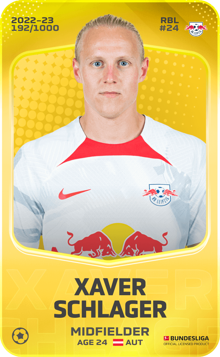 Xaver Schlager 2022-23 • Limited 192/1000
