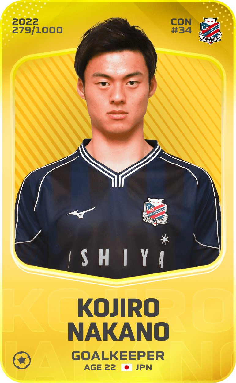 Kojiro Nakano 2022-23 • Limited 279/1000