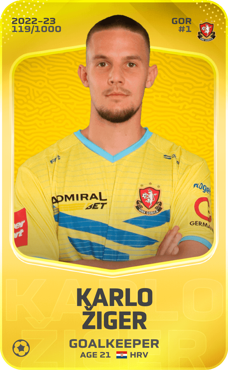 Karlo Žiger 2022-23 • Limited 119/1000