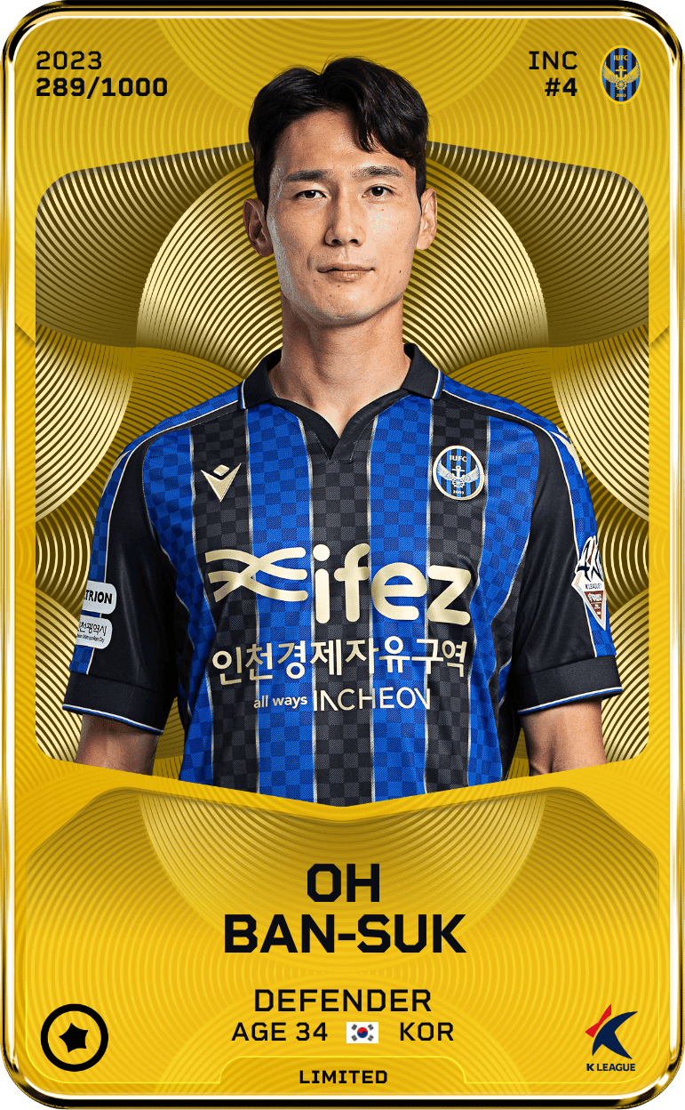 Oh Ban-Suk 2023-24 • Limited 289/1000
