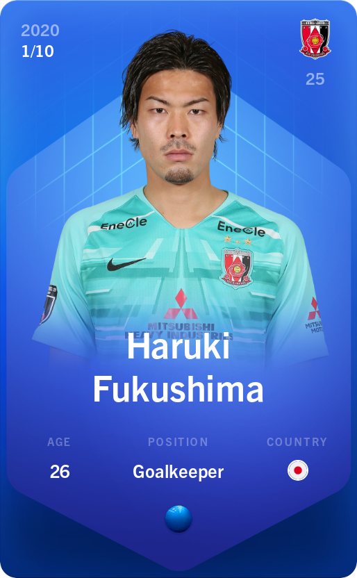 Sorare - Sorare Official - Haruki Fukushima 2020-21 • Super Rare 1/10 - NFT # 91171138529215674200474626519921324228131582324474822685510934206737084698215
