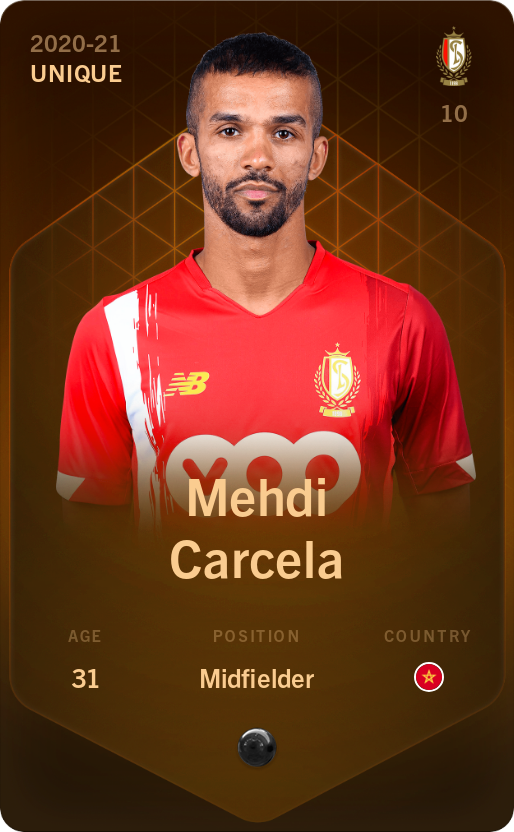 Sorare - Sorare Official - Mehdi Carcela 2020-21 • Unique - NFT # 34821183768899288523375986852461470821058585570147684152337046830775515763891