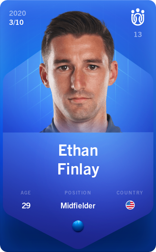 Sorare - Sorare Official - Ethan Finlay 2020-21 • Super Rare 3/10 - NFT # 85846557969494729671476570903321679960391269786874149674839654406118173485596