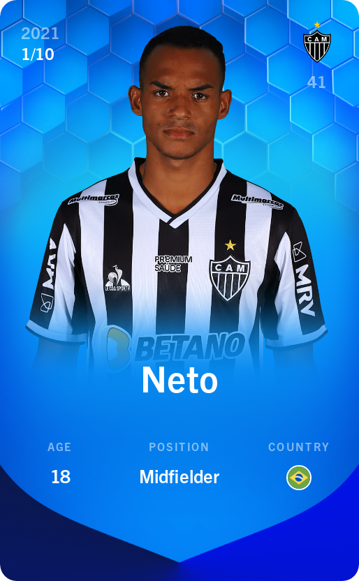 Sorare - Sorare Official - Neto 2021-22 • Super Rare 1/10 - NFT # 81450785138393914611673976149077416888894473031680639346477700990868413106704