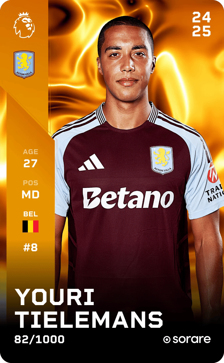 Youri Tielemans 2024-25 • Limited 82/1000