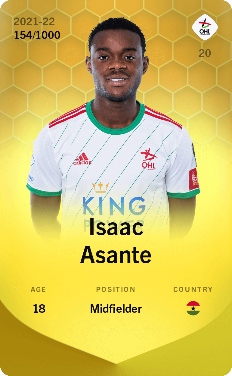 Isaac Asante 2021-22 • Limited 154/1000