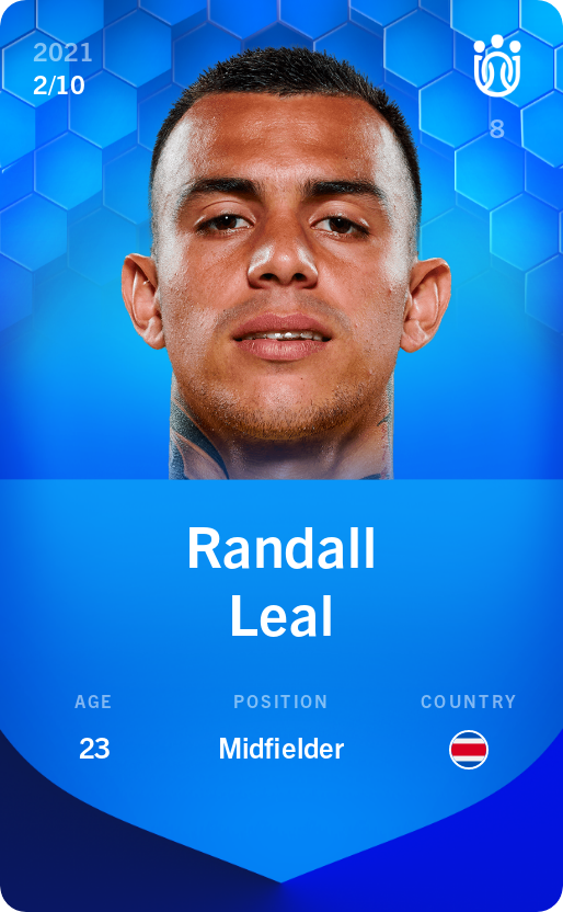 Sorare - Sorare Official - Randall Leal 2021-22 • Super Rare 2/10 - NFT # 57589141431163959468068390026472820295697245531265501103998364704899512862610