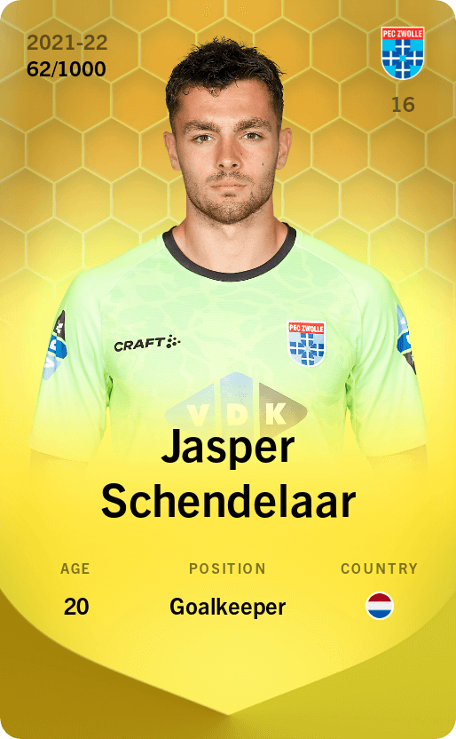 Jasper Schendelaar 2021-22 • Limited 62/1000