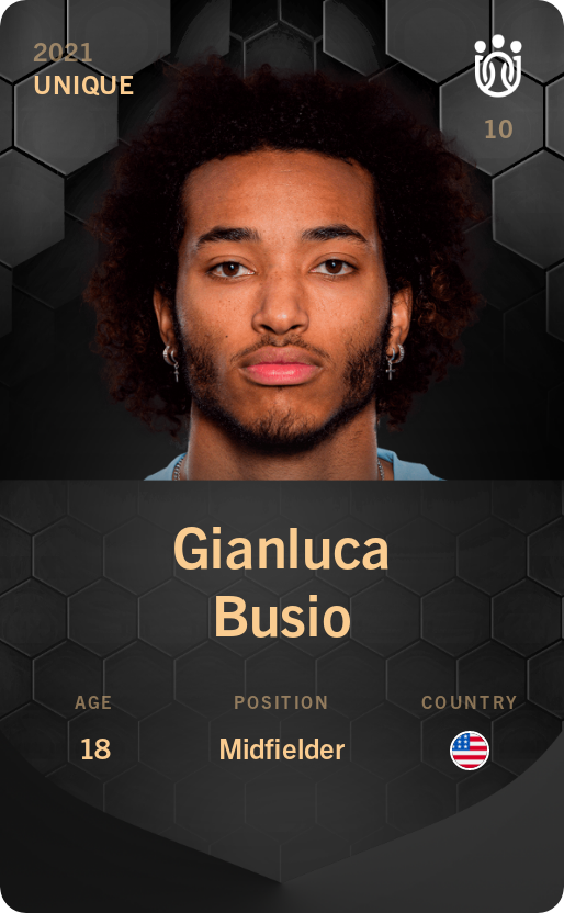 Sorare - Sorare Official - Gianluca Busio 2021-22 • Unique - NFT # 109040466361024357781498700913938532450334769022450415397898994877864257109606