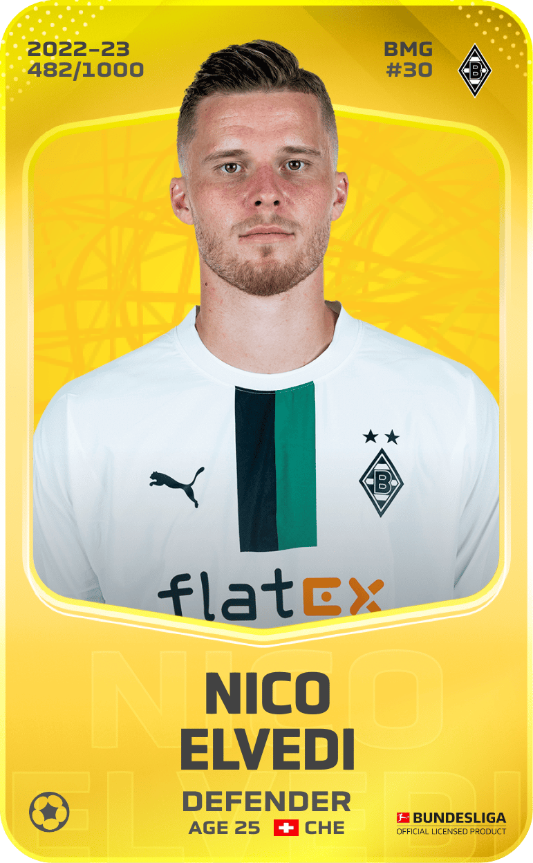 Nico Elvedi 2022-23 • Limited 482/1000