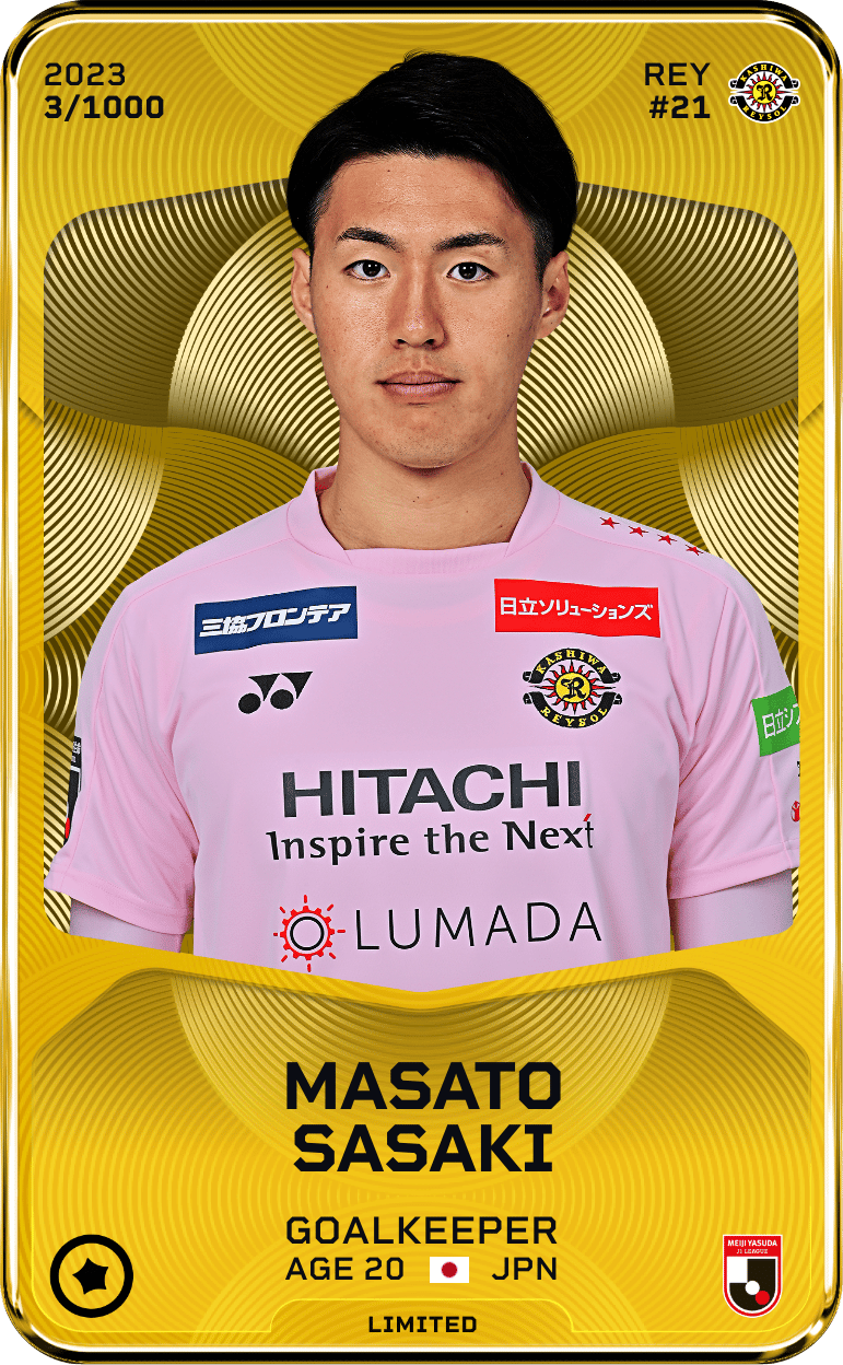 Masato Sasaki 2023-24 • Limited 3/1000