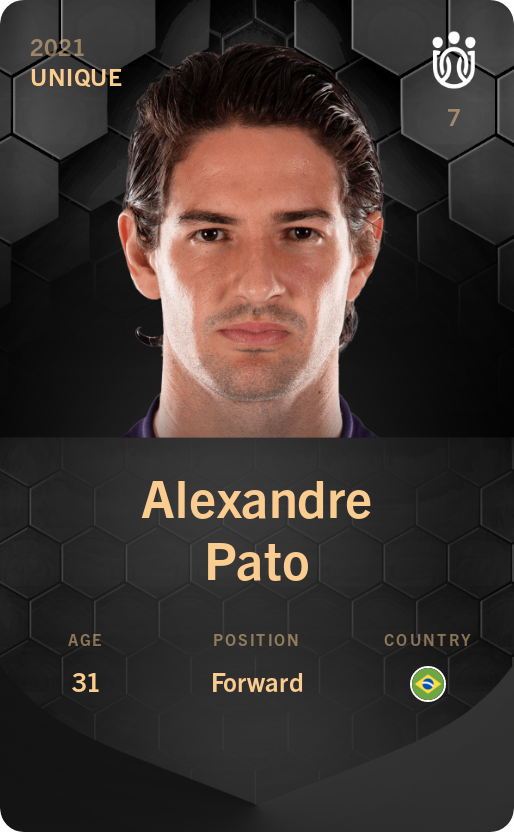 Sorare - Sorare Official - Alexandre Pato 2021-22 • Unique - NFT # 55183167759886806197425731636399342701618922233666578896246305834702819193471