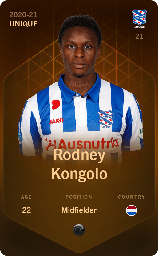 Sorare - Sorare Official - Rodney Kongolo 2020-21 • Unique - NFT # 34035993326778568142972321238995541709181188301014159945439124304249450352020