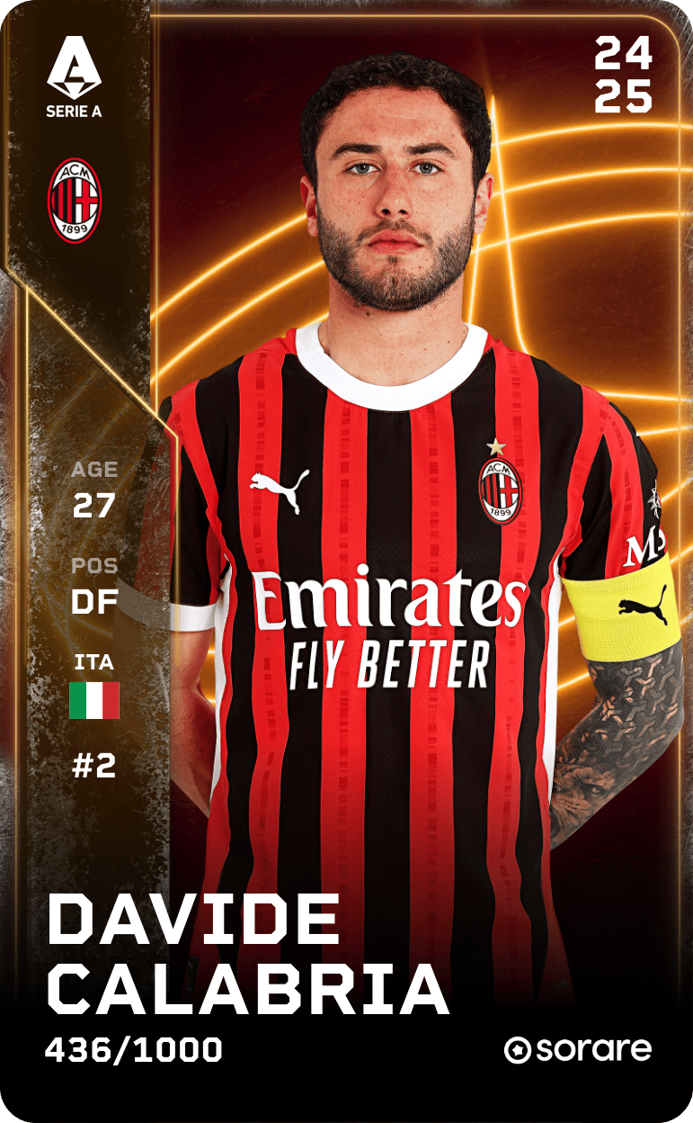 Davide Calabria 2024-25 • Limited 436/1000