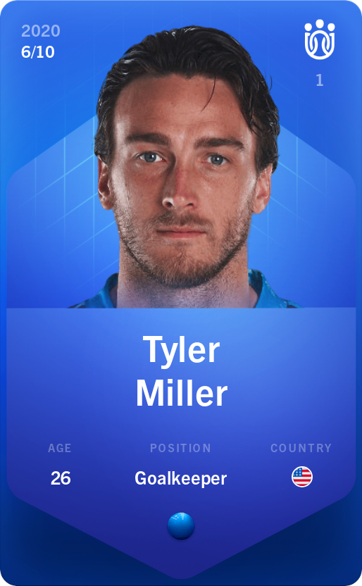 Sorare - Sorare Official - Tyler Miller 2020-21 • Super Rare 6/10 - NFT # 70767163883142014708942407332861915037337724796889519797023155757885158763810