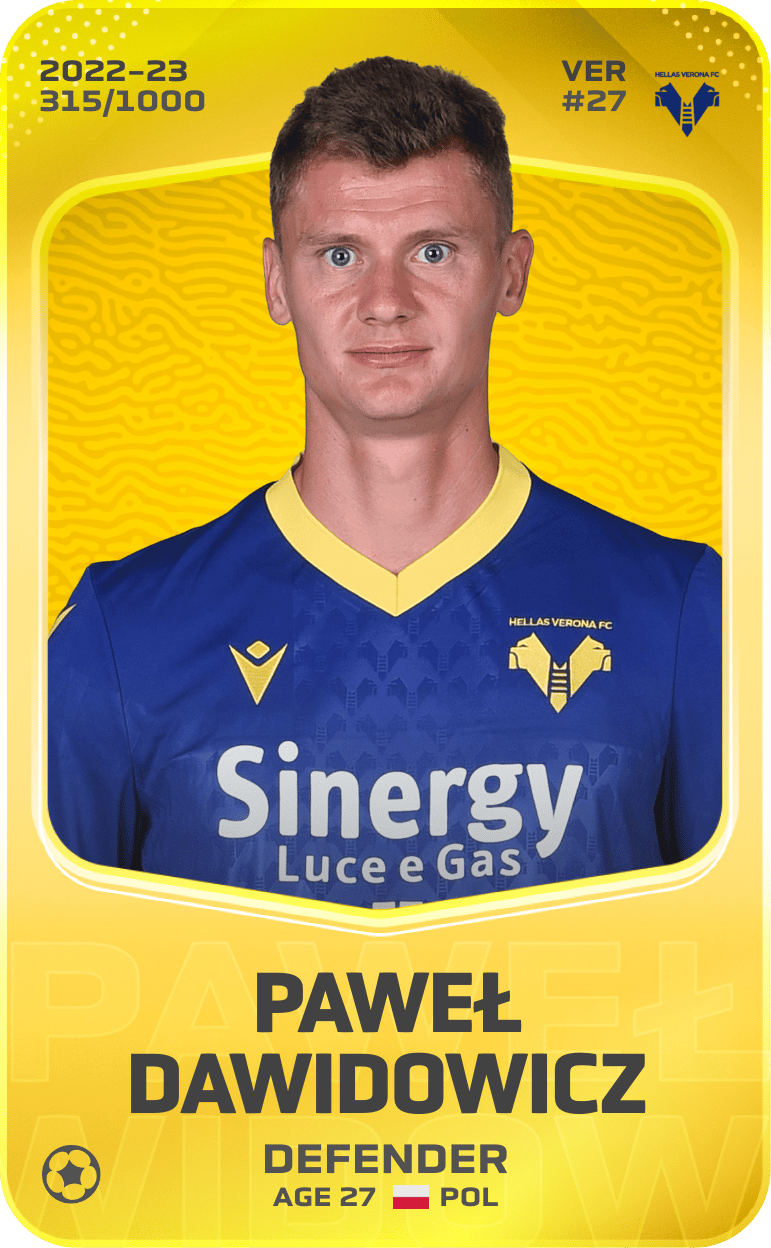 Paweł Dawidowicz 2022-23 • Limited 315/1000