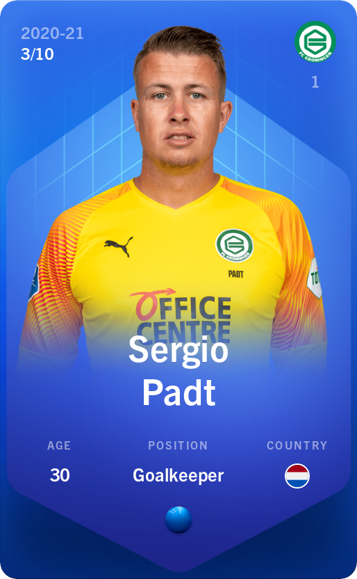 Sorare - Sorare Official - Sergio Padt 2020-21 • Super Rare 3/10 - NFT # 75355497713619067645407375133549680768566967274504205472919976839859155741852