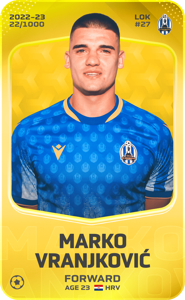 Marko Vranjković 2022-23 • Limited 22/1000