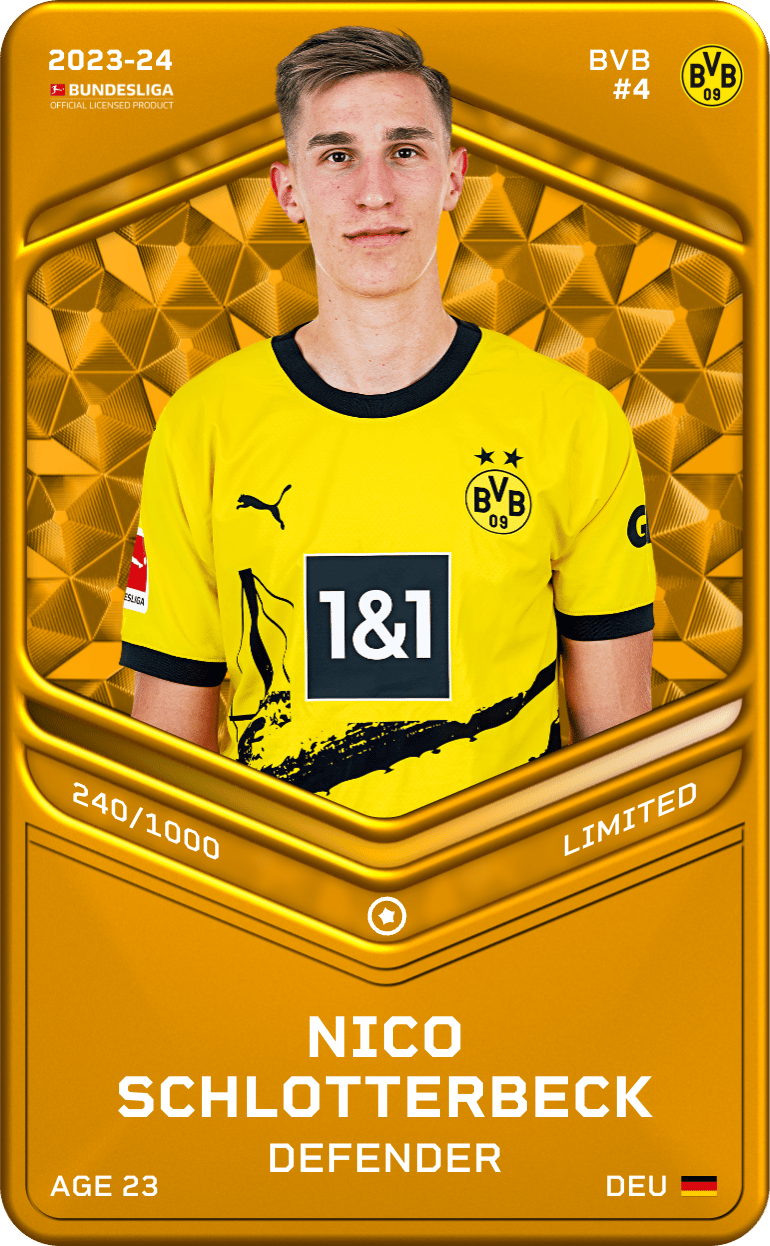Nico Schlotterbeck 2023-24 • Limited 240/1000