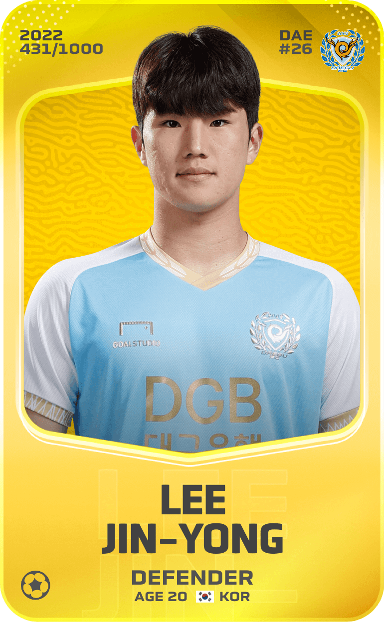 Lee Jin-Yong 2022-23 • Limited 431/1000