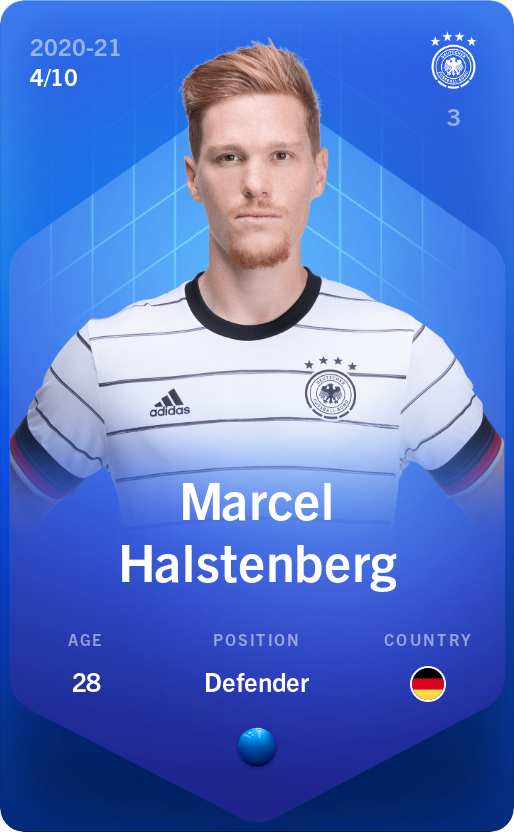 Sorare - Sorare Official - Marcel Halstenberg 2020-21 • Super Rare 4/10 - NFT # 73308436435884313155292595802815175130525193937621034273764412038925987791297