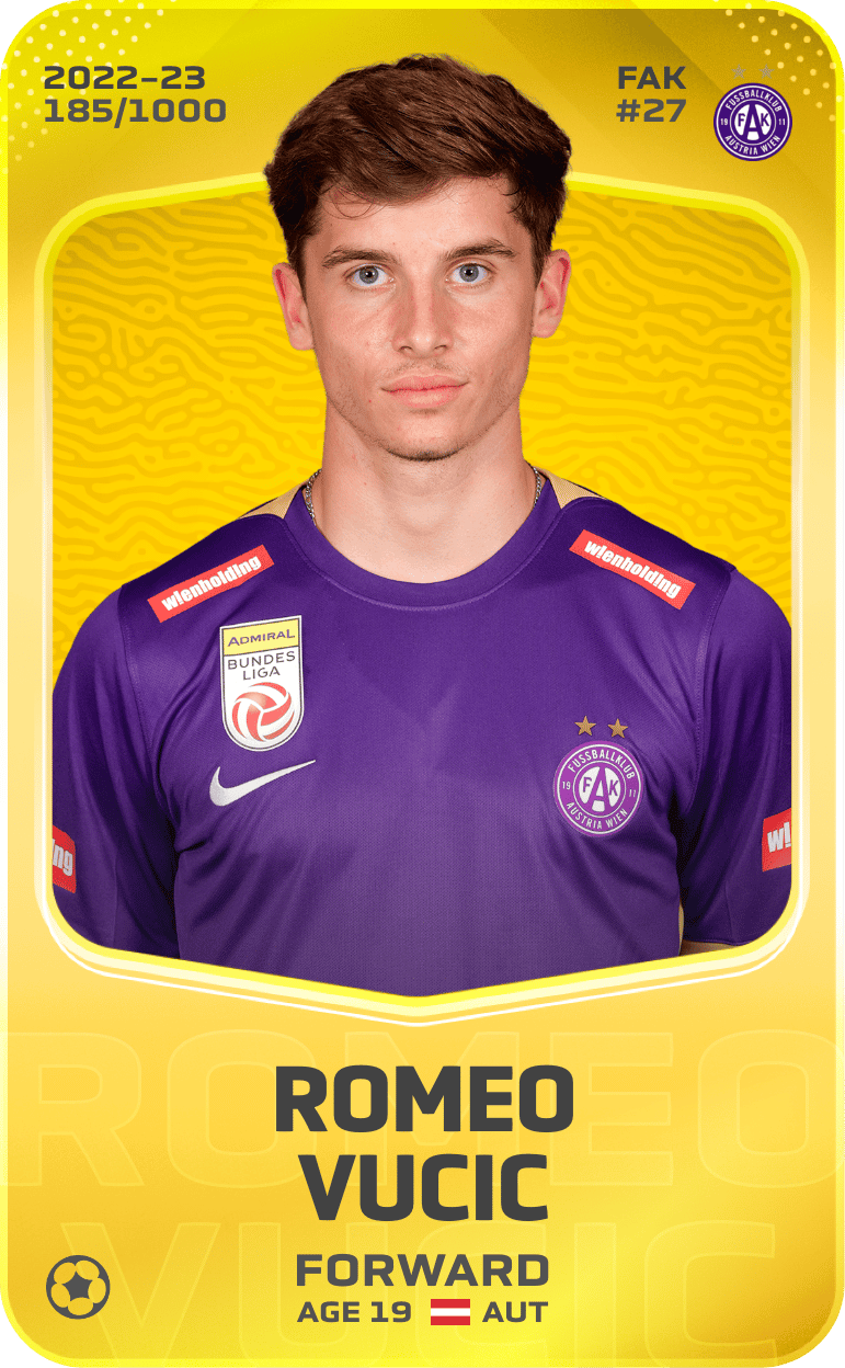 Romeo Vucic 2022-23 • Limited 185/1000