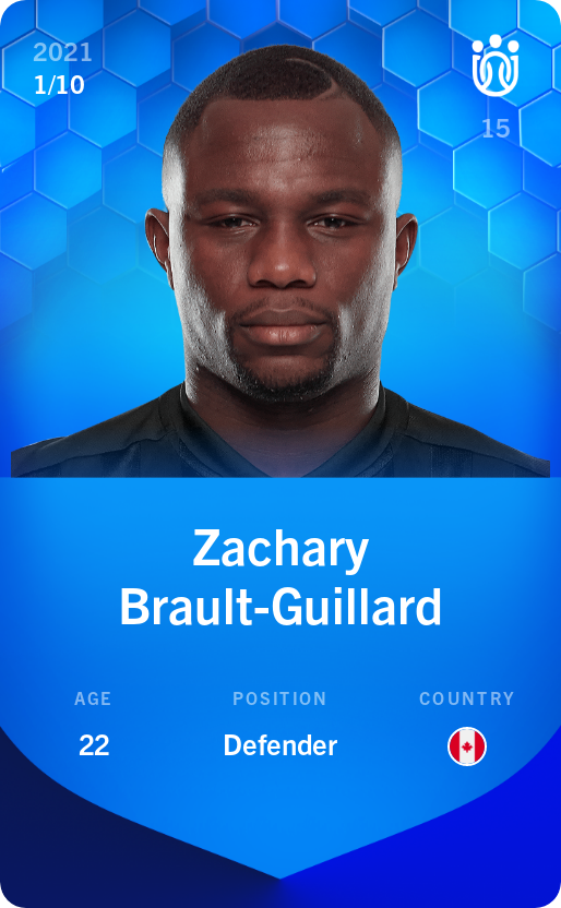 Sorare - Sorare Official - Zachary Brault-Guillard 2021-22 • Super Rare 1/10 - NFT # 4292657429943012946939902819106371023226868895871372113677691856866748361386