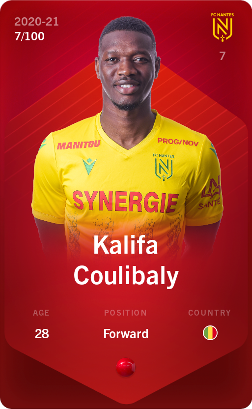 Sorare - Sorare Official - Kalifa Coulibaly 2020-21 • Rare 7/100 - NFT # 46576560055360123636981519539032422444946664944082874952259604524305524365812
