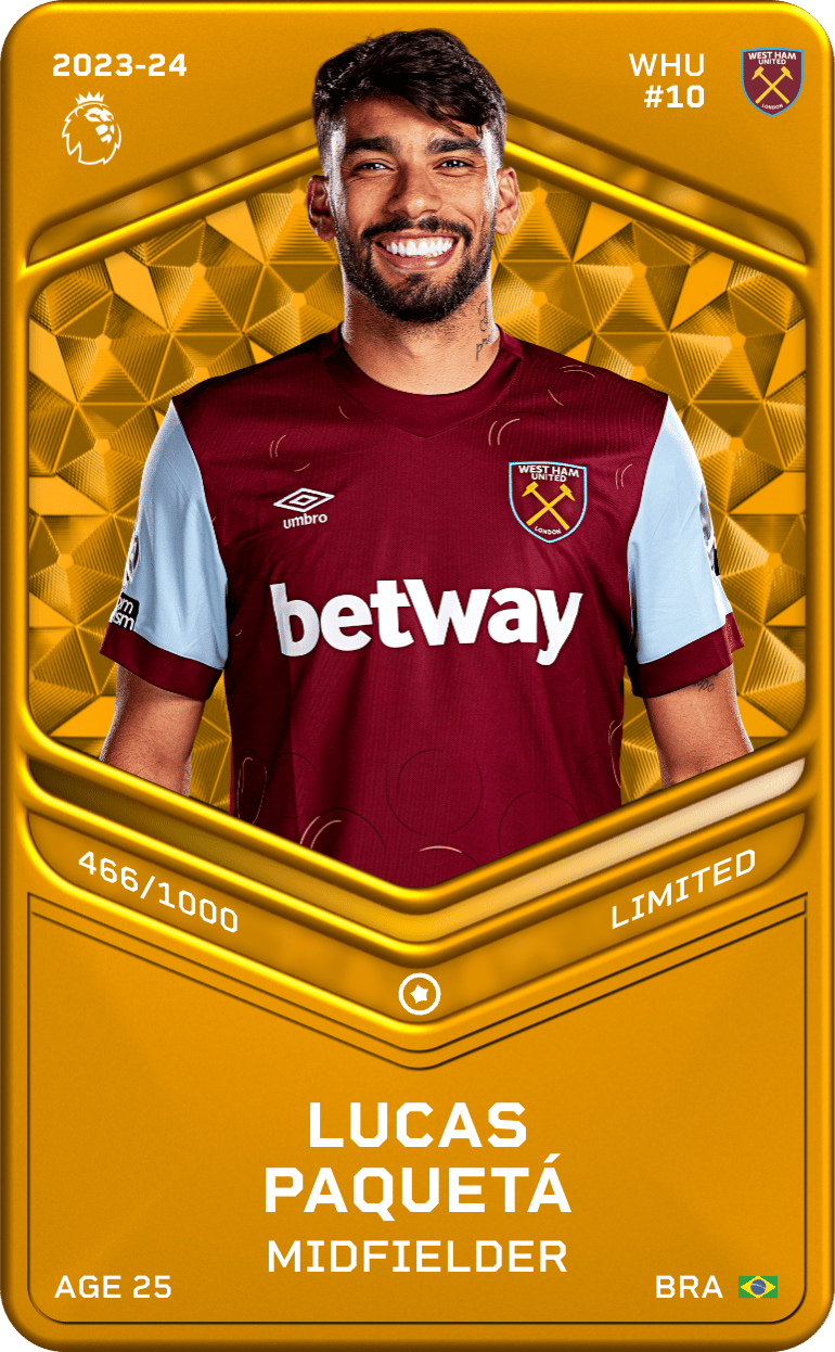 Lucas Paquetá 2023-24 • Limited 466/1000