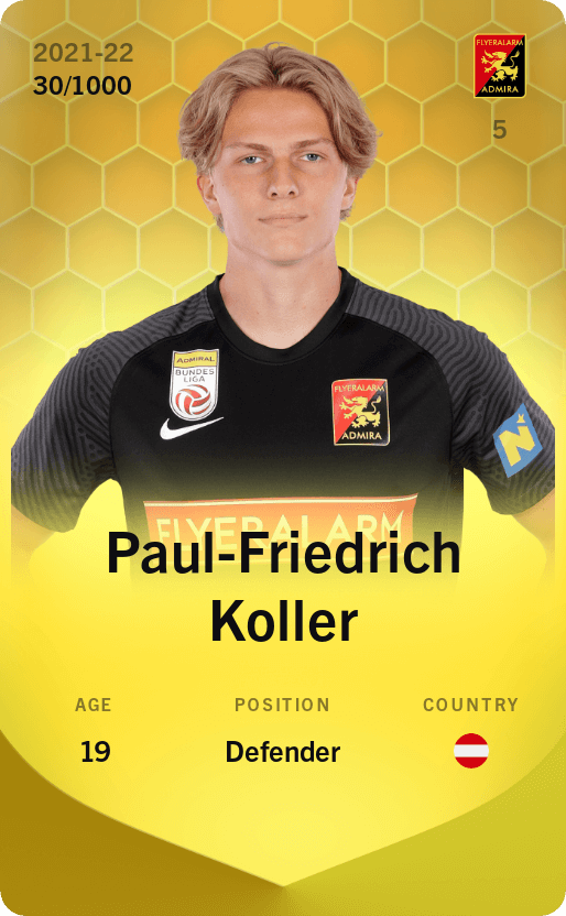 Paul-Friedrich Koller 2021-22 • Limited 30/1000