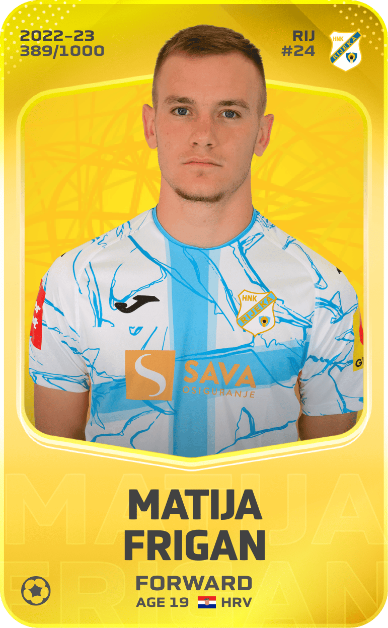 Matija Frigan 2022-23 • Limited 389/1000
