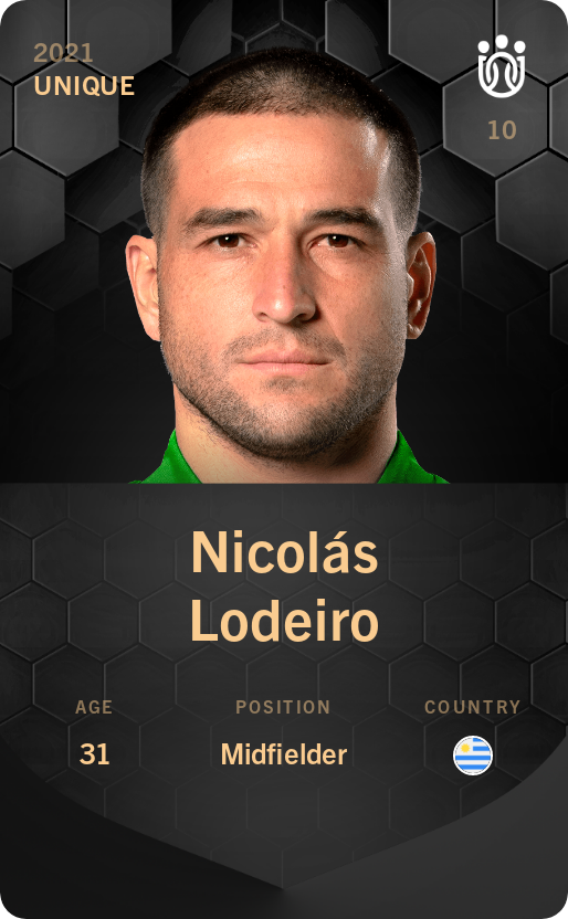 Sorare - Sorare Official - Nicolás Lodeiro 2021-22 • Unique - NFT # 114837545201549840495864915067452413093326925303609550171783806866640483603566