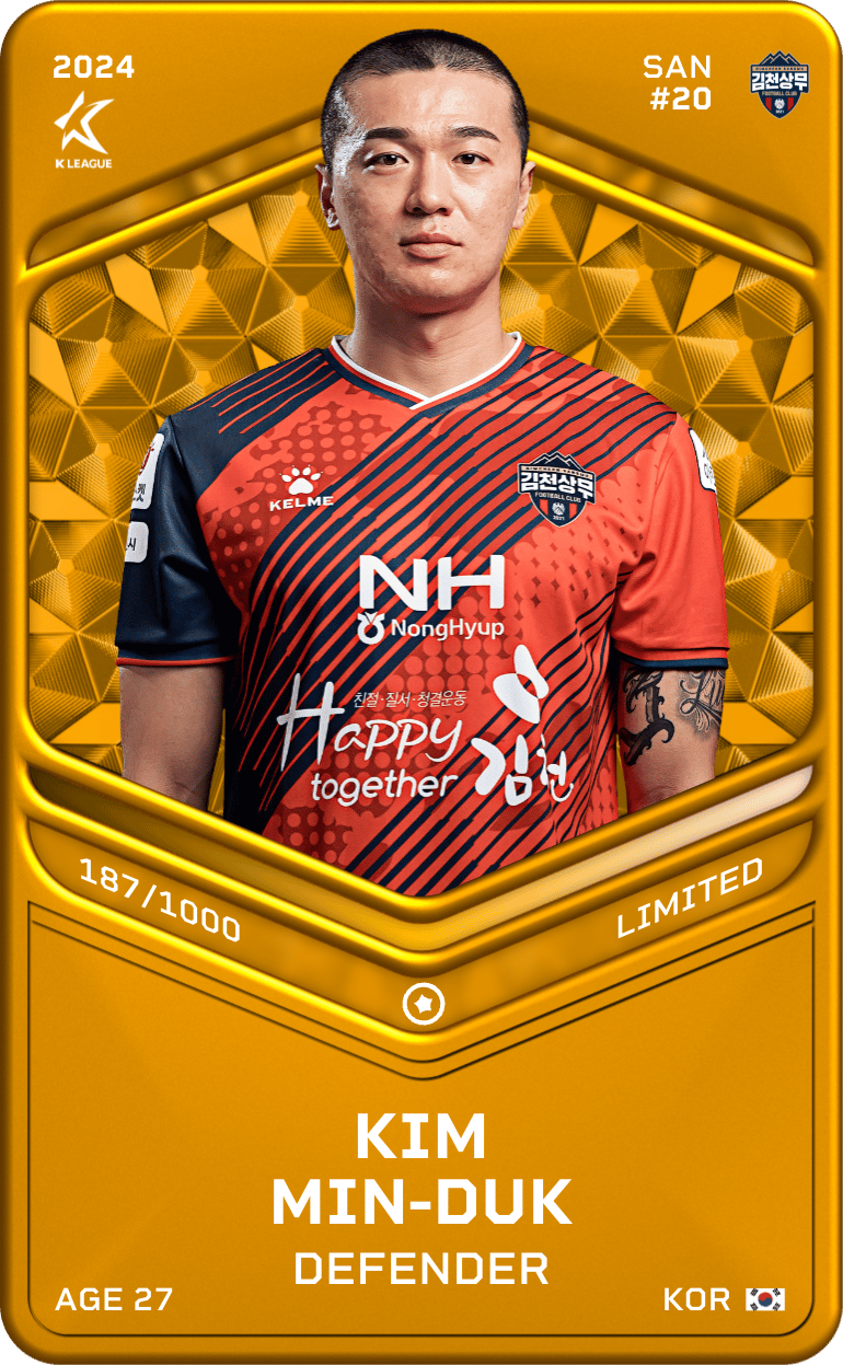 Kim Min-Duk 2024-25 • Limited 187/1000
