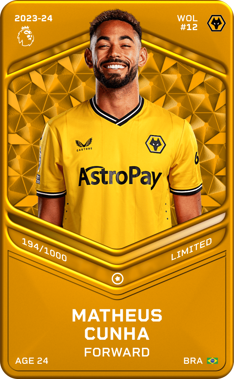 Matheus Cunha 2023-24 • Limited 194/1000