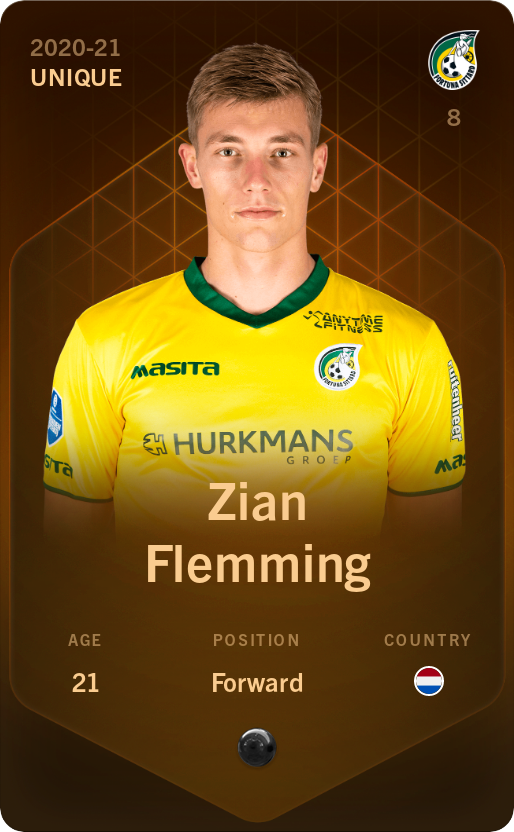 Sorare - Sorare Official - Zian Flemming 2020-21 • Unique - NFT # 7443673512947061788965352297959755270178089695516281359426284726159683668152