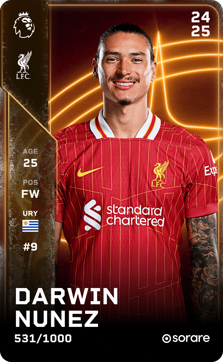 Darwin Nunez 2024-25 • Limited 531/1000