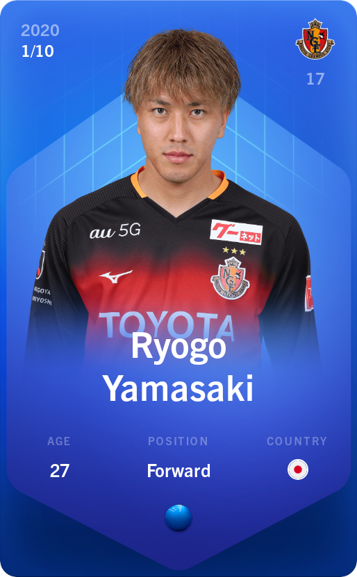 Sorare - Sorare Official - Ryogo Yamasaki 2020-21 • Super Rare 1/10 - NFT # 10382741165710478140225081884651974555893676380577869653500880548495209618012